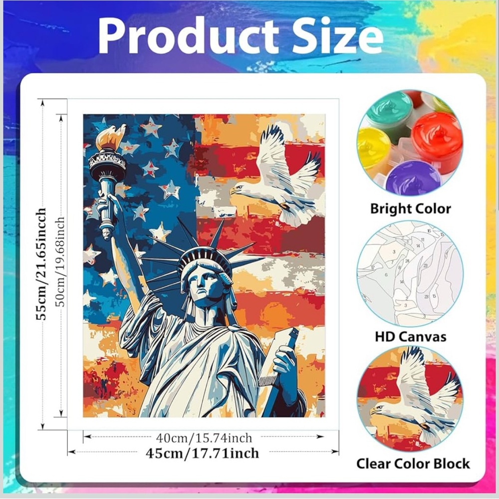 Statue of Liberty Paint by Numbers Kit